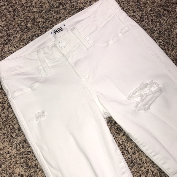 🐠PAIGE Verdugo Skinny Distressed Ankle Jeans with Stretch | EUC! - Picture 3 of 9